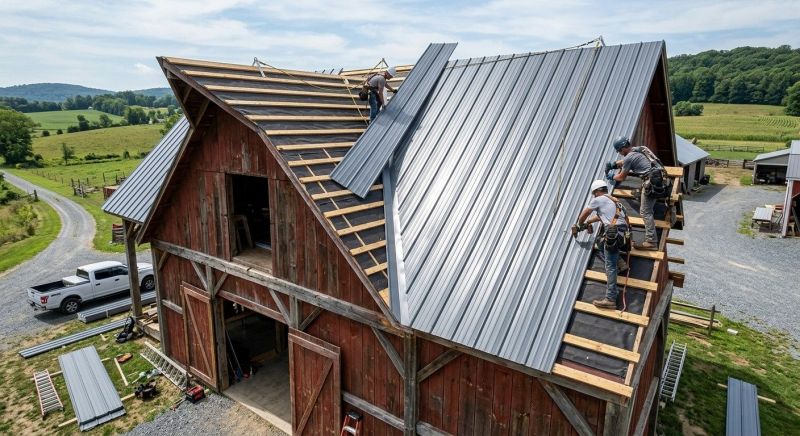 Barn Roof Construction in Dacula, GA