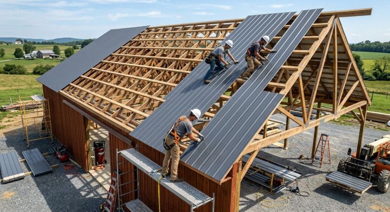 Barn Roof Construction in Dacula, GA