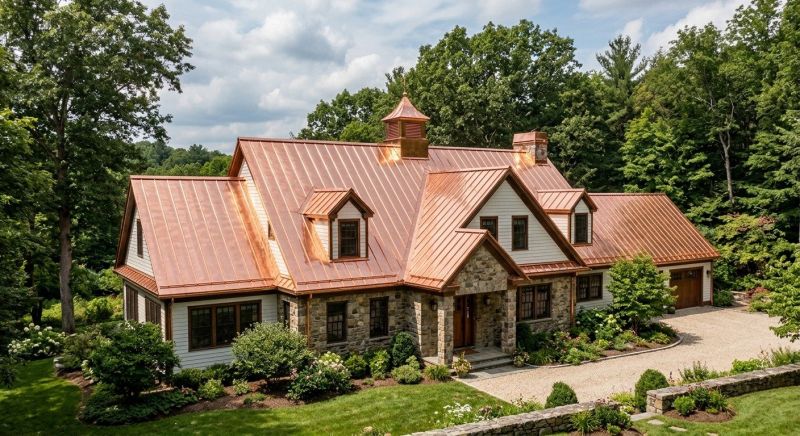 Copper Roof Replacement in Dacula, GA