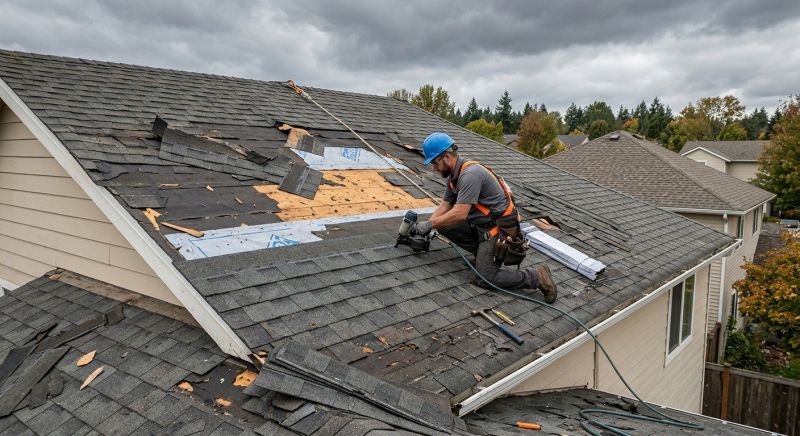 Damaged Roof Replacement in Dacula, GA