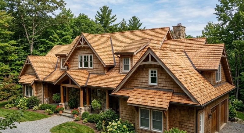 Natural Wood Roof Installation in Dacula, GA