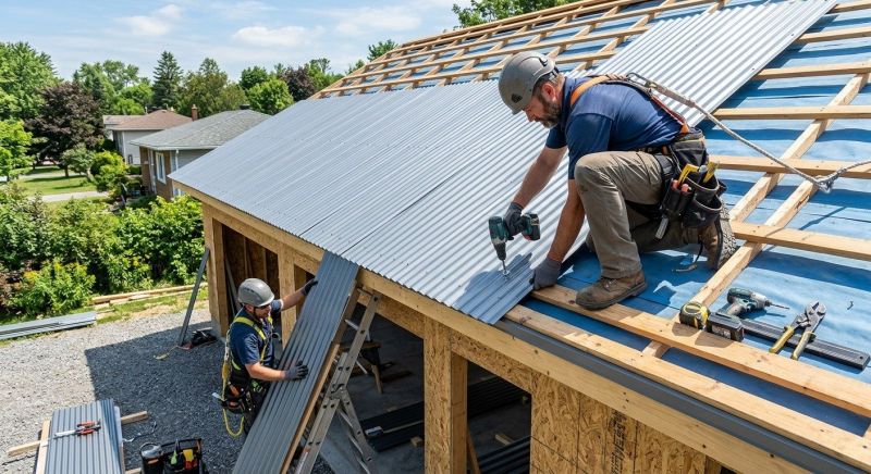 Sheet Roofing Installation in Auburn, GA