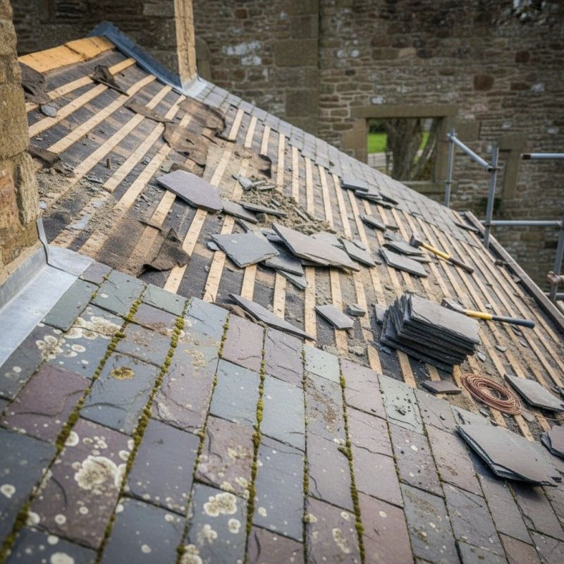 Slate Roof Replacement in Loganville, GA