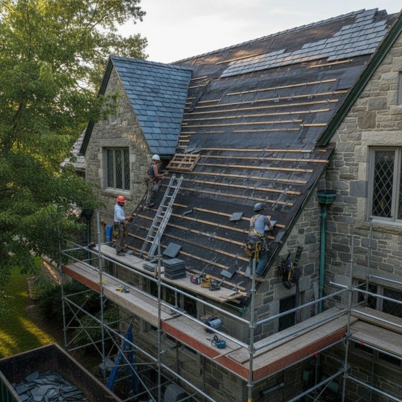Slate Roof Replacement in Oakwood, GA