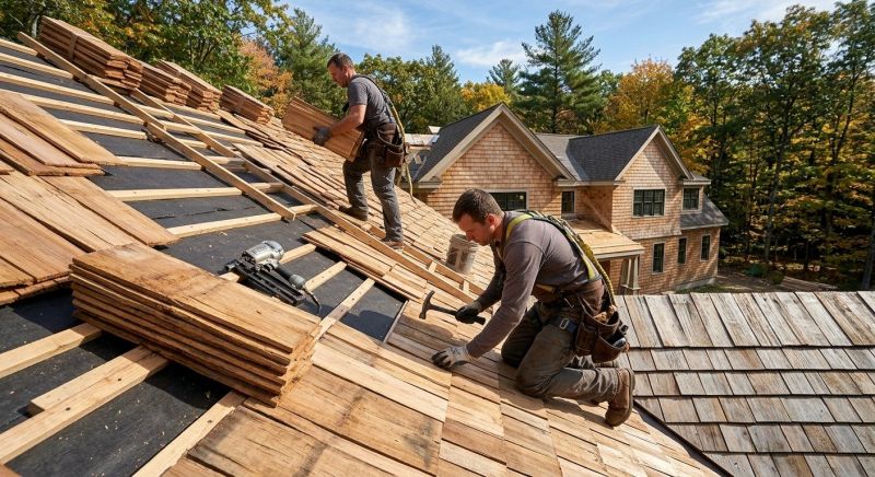 Wood Roofing Installation in Hoschton, GA