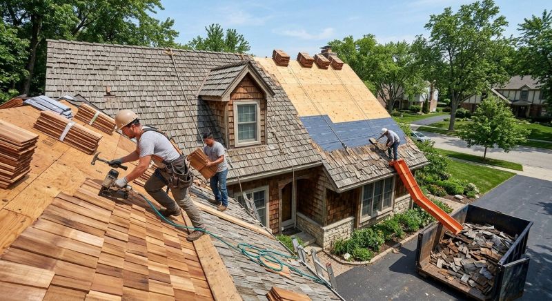 Wood Shake Roof Replacement in Auburn, GA