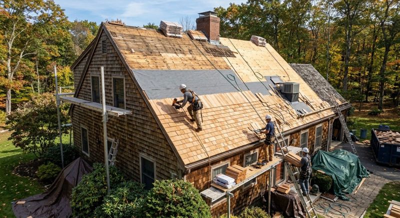 Wood Shingle Roof Replacement in Dacula, GA