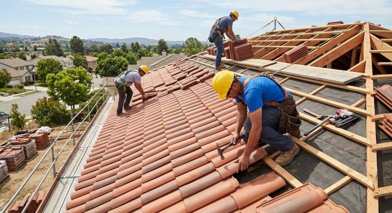 Clay Tile Roofing Installation